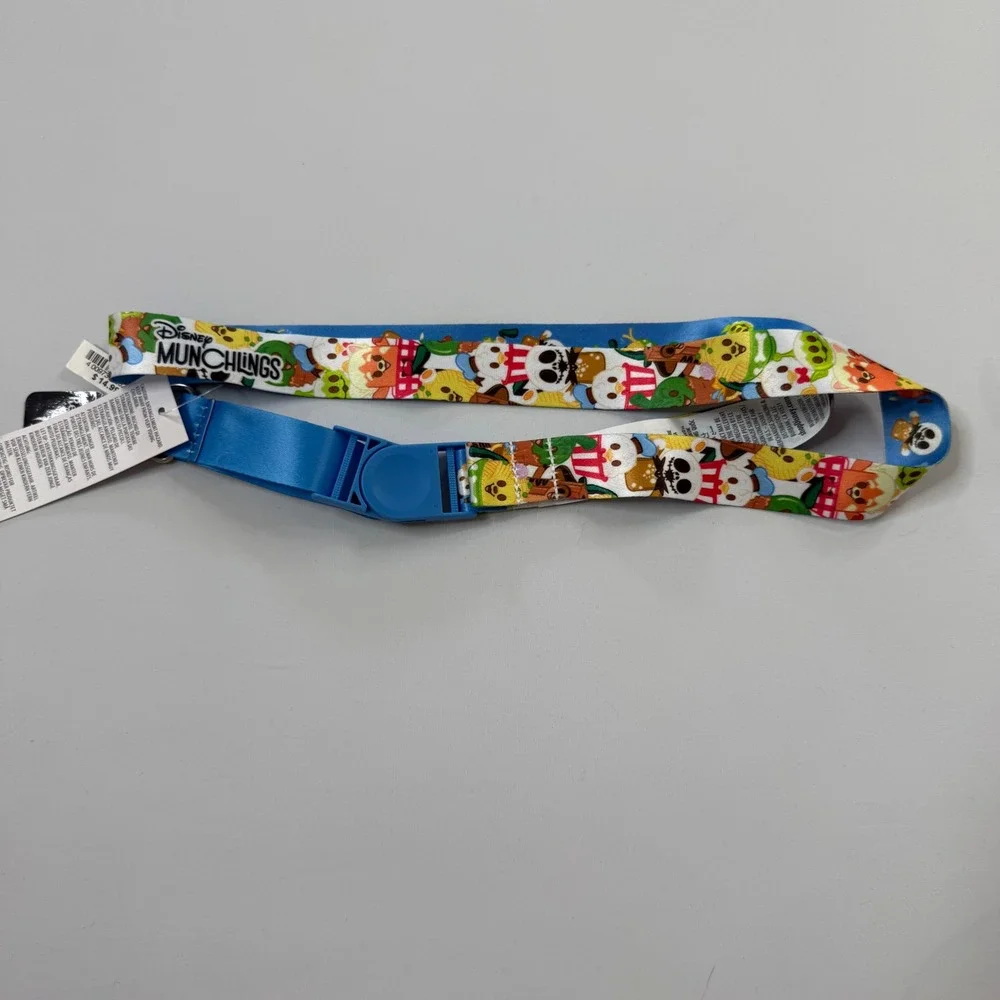 Disney Munchlings Lanyard Reversible Unisex OS Blue NEW Pin Trading Sweet Treats